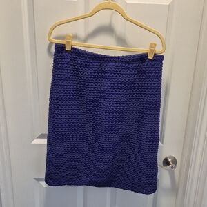 Cato Purple Textured Pencil Skirt